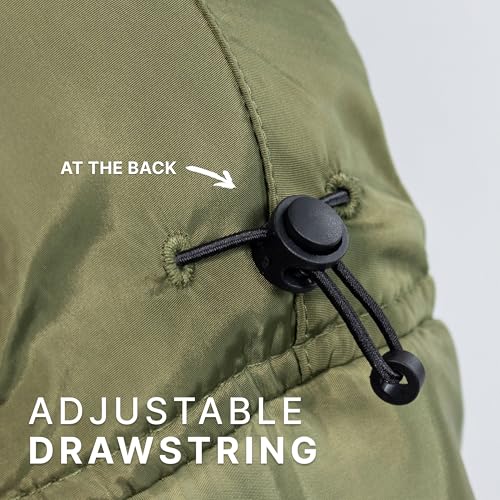 Waterproof Winter Trapper Ushanka Hat Ear Flap Chin Strap, Russian Style - color: Arctic (Army Green)