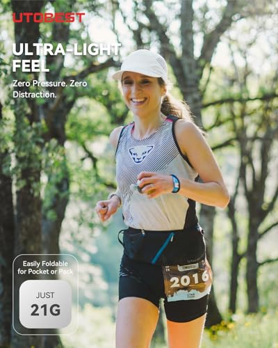 UTOBEST Race Day Performance Running Cap for Men Women - color: White