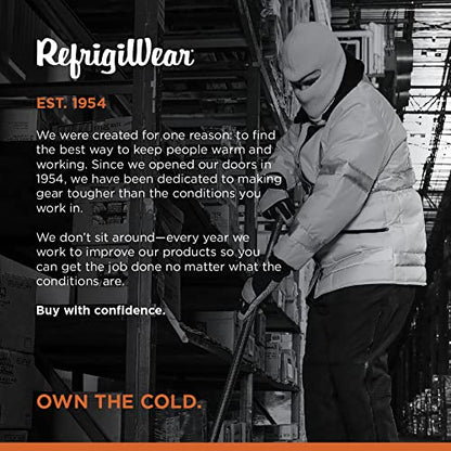RefrigiWear 2-Layer Acrylic Knit Open-Hole Balaclava Face Mask, High Visibility - color: Navy
