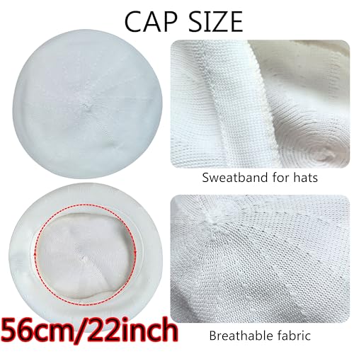Summer French Beret Breathable Thin Beret Hat Solid Color Beanie for Women Lady - color: White