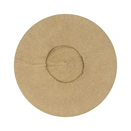 Gllutt Beret Hat French Style Stretchy Knitting Solid Color Both Side Usable - color: Camel