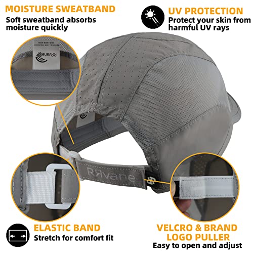 Quick Dry Running Cap for Men, Women - color: Light Grey