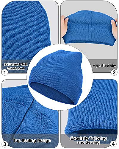 Jecery 80 Pack Winter Beanies Bulk Knit Hats for Men Women - color: Multicolor