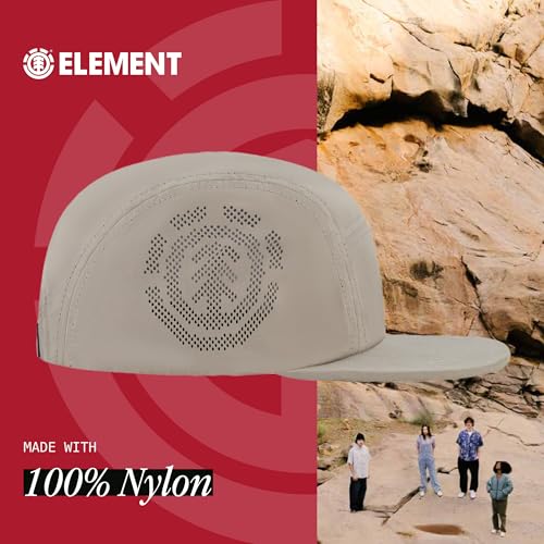 Element Unisex Adult Element Camper Hat, Adult Strapback with Slight Curved Brim - color: Light Grey