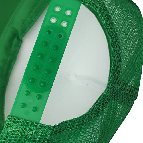 12 Pack Sublimation Hats for Men Blank Trucker Hats Bulk Snapback Mesh Women Baseball Caps DIY Custom 18 Colors - color: Green and White