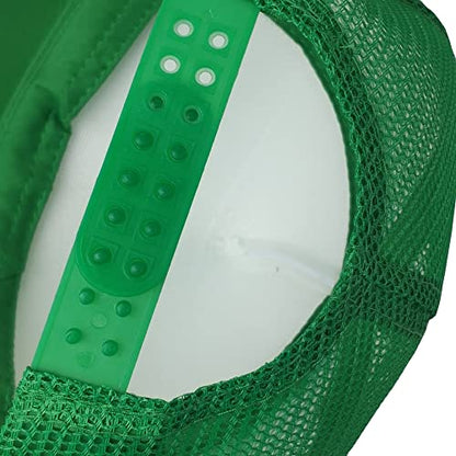12 Pack Sublimation Hats for Men Blank Trucker Hats Bulk Snapback Mesh Women Baseball Caps DIY Custom 18 Colors - color: Green and White