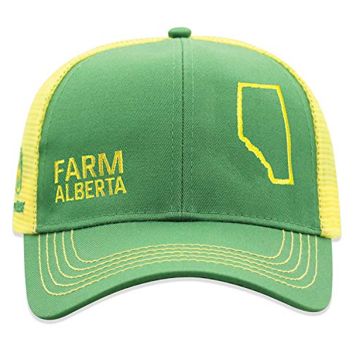 John Deere Farm State Pride Contrast Mesh Back Core Baseball Cap - color: Farm Alberta