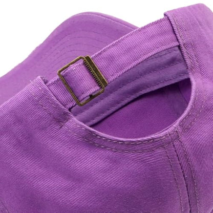 Distressed Baseball Cap for Men Women Cotton Dad Hat - color: Purple