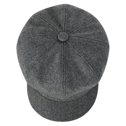 Newsboy Cabbie Baker boy hat Beret Cap for Women Pageboy Visor Paperboy Hat Sailor Fiddler Hat Adjustable - color: Gray