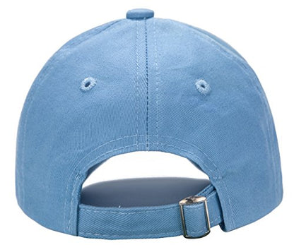 Edoneery Kids Baseball Hat, Adjustable Cotton Cap - color: Blue, style: 3-8 Years