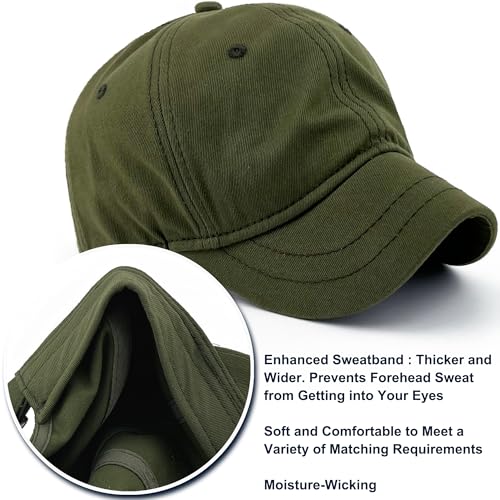 Loneshark Short Brim Baseball Cap for Running Small Bill Umpire Hat - color: Green