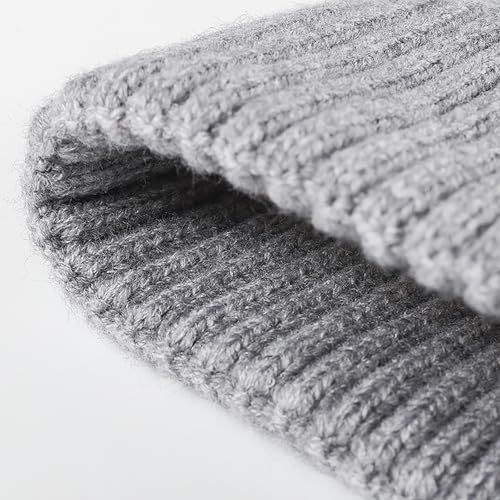 Winter Cable Knit Hat Elasticity Cuffed Thick Soft Beanie Skull Cap for Women Men - color: Black