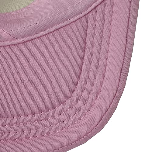 12 Pack Sublimation Hats for Men Blank Trucker Hats Bulk Snapback Mesh Women Baseball Caps DIY Custom 18 Colors - color: Pink White