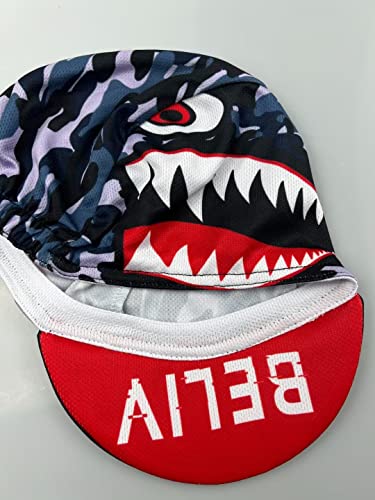Funny Cycling Cap - Polyester Skull Cycling Hat-Under Helmet -Cartoon Cycling Helmet Liner Breathable&Sweat Uptake - color: D4