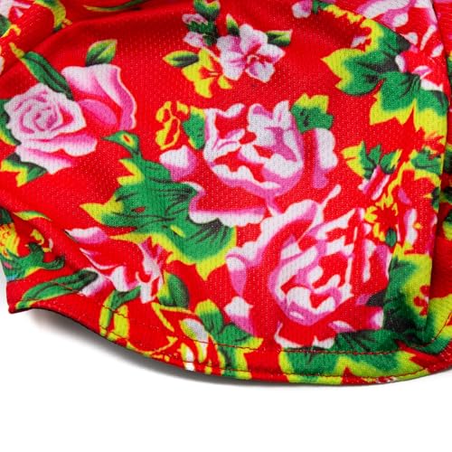 Cycling Cap for Man and Woman Cycling Hat Under Helmet-Polyester Breathable Sweat Absorbent - color: Flo-27