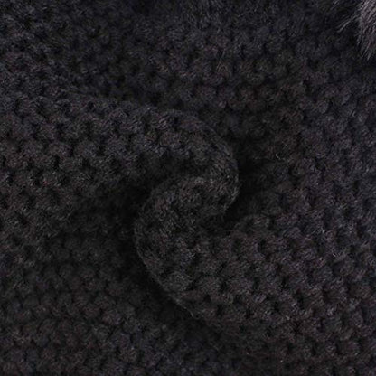 Duoyeree Baby Winter Hat Scarf Glove Beanie Set Fleece Lined Set 0-3T - color: Black