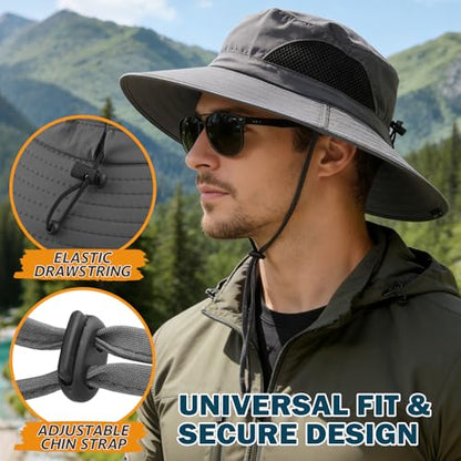 EINSKEY Classic Unisex Sun Hat | Waterproof Wide Brim Bucket Sun Hat