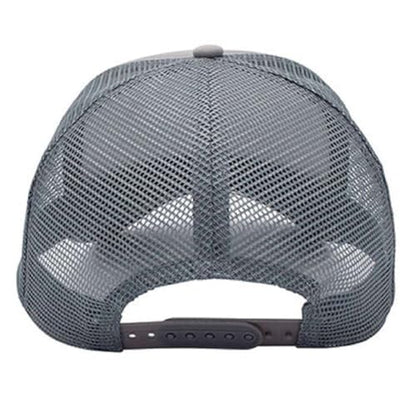 NYFASHION101 Plain Mesh Trucker Hat - Breathable 6-Panel Daily Snapback Cap, Customizable Ideal for DIY Embroidery & Patches - color: Gray