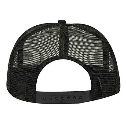 OTTO Cap Youth 5 Panel High Crown Mesh Back Trucker Hat Polyester Foam Front