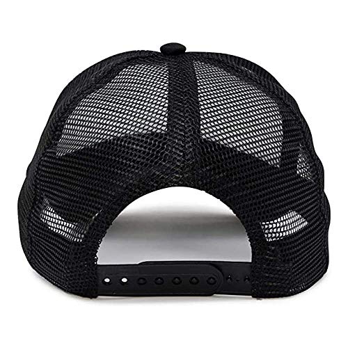MR.R Sublimation Blanks Polyester Mesh Cap Mesh Hat Two Tone Trucker Summer Mesh Cap with Adjustable Snapback,2pcs per Pack - color: Black