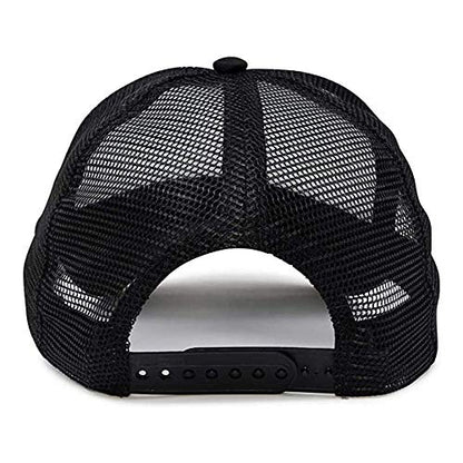 MR.R Sublimation Blanks Polyester Mesh Cap Mesh Hat Two Tone Trucker Summer Mesh Cap with Adjustable Snapback,2pcs per Pack - color: Black