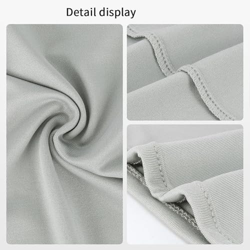 2Pcs Full Face Mask,2Hole/3Hole Black Thin Balaclava Seamless Mask - color: 3 Hole Black+light Grey