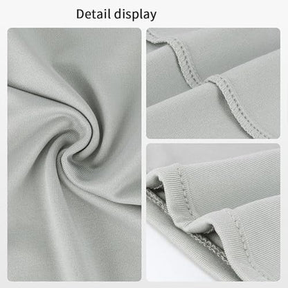 2Pcs Full Face Mask,2Hole/3Hole Black Thin Balaclava Seamless Mask - color: 3 Hole Black+light Grey