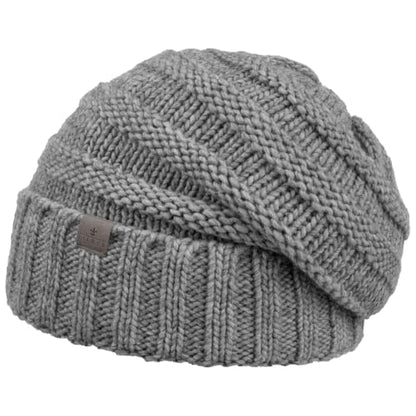 Lierys Jil 오버사이즈 니트 모자 여성/남성용 - 독일산 - color: Grey, size: 6 3/4