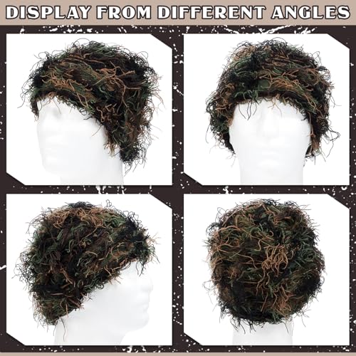 Chuarry Distressed Knitted Beanie Fuzzy Winter Hat - color: Assorted Green Black Brown