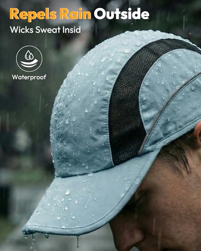 Mens Womens Baseball Caps Hat Breathable Sun Protection Running Golf Hats for Men Women for Outdoor Activities - color: Dusty Blue