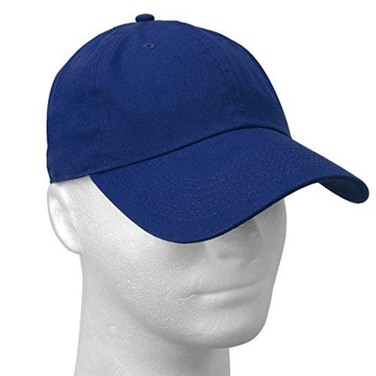 Falari Classic Baseball Cap Dad Hat 100% Cotton Soft Adjustable Size - color: Royal