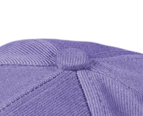 TK Flex Blank Hats, Adjustable Plain Hats, Casual Women's and Men's Hats, Baseball Caps for Patches and Embroidery, 12 Pack - color: Purple