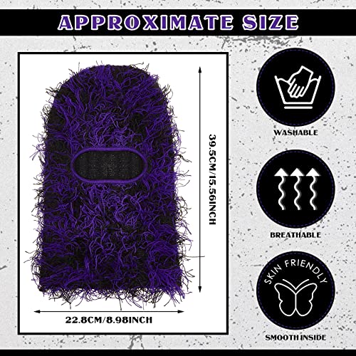 Newcotte 2Pc Ski Mask - color: Black, Black Purple