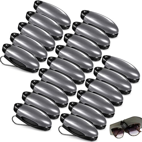 Frienda 5 Pcs Car Sun Visor Clip Sunglasses Holder,Gray - color: Gray