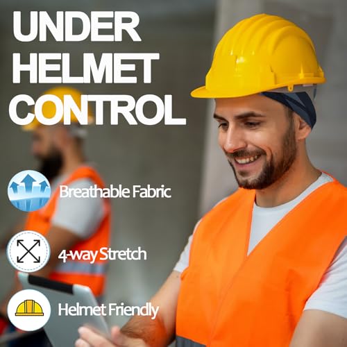 Cooling Skull Caps for Men Hard Hat Helmet Liner Cycling Cap Running Beanie - color: 1pcs Us Flag Gray