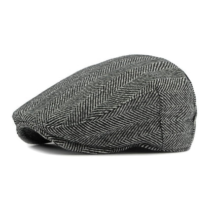 Idopy Men`s Classic Adjustable Ivy Irish Newsboy Golf Cap Hat - color: 267 Black