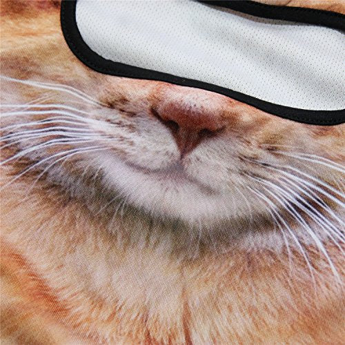 WTACTFUL 3D Animal Ears Balaclava, Breathable Face Mask for Halloween - color: Cat Meb-19