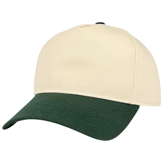 E BY ELIDAN Two Tone A-Frame Trucker Hat, 5-Panel Blank Baseball Snapback - color: Stone Red