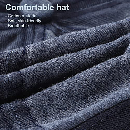 MEINICY 3 Packs Washed-Cotton Plain Baseball Cap, Adjustable Dad Hat - color: Black+gray+navy