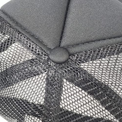 12 Pack Sublimation Hats for Men Blank Trucker Hats Bulk Snapback Mesh Women Baseball Caps DIY Custom 18 Colors - color: Pure Black