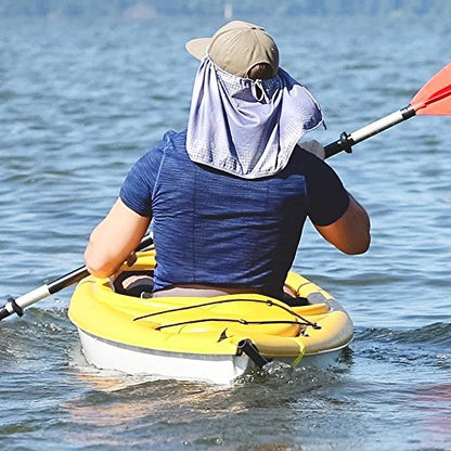 Sprigs Sun Protection Hat Shade Attachment with SPF 45+ & Cooling Fabric - color: Gray Swell