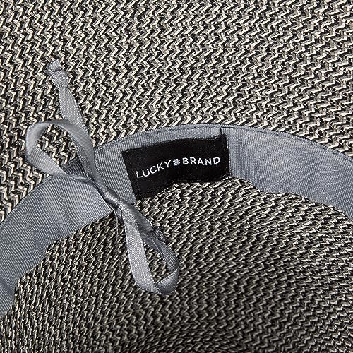 Lucky Brand Women's Straw Cowboy Hat | Rope Design | Western | Style | Fashion | Sun Protection | Breathable - color: Grey