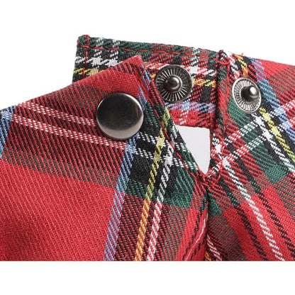 Mens Plaid Newsboy Flat Cap Ivy Gatsby Driving Hunting Cabbie Hat - color: Red-plaid B