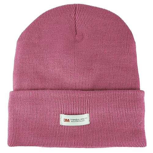 3M Thinsulate Women Men Unisex Knitted Thermal Winter Cap Casual Beanies - color: Light Pink