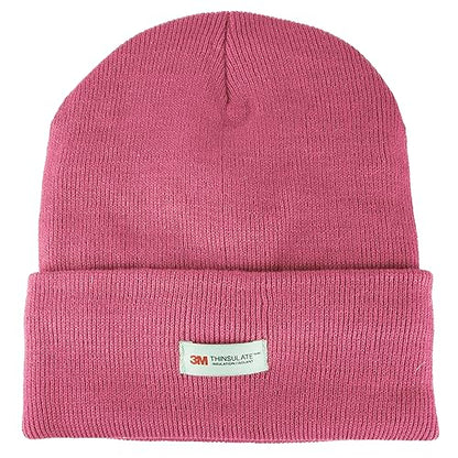 3M Thinsulate Women Men Unisex Knitted Thermal Winter Cap Casual Beanies - color: Light Pink
