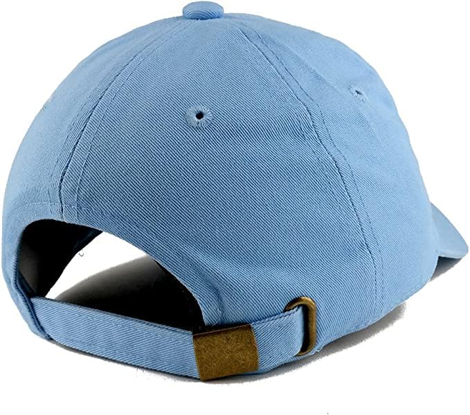 Trendy Apparel Shop World's Best Dad Embroidered Low Profile Soft Cotton Dad Hat Cap - color: Sky 2