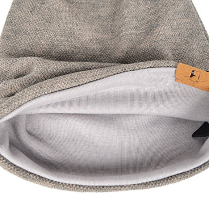 VECRY Men's Slouch Beanie Skull Cap Long Baggy Hip-Hop Winter Summer Hat - color: Khaki