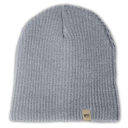 Minus33 Merino Wool Everyday Knit Wool Beanie - color: Ash Gray