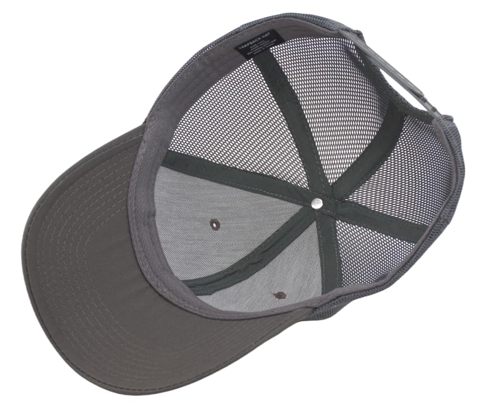 TSSGBL M, L, XL, XXL Snapback Trucker Hats Baseball Caps Adjustable Blank Mesh Back Ball Caps for Men Women - color: Dark Grey(cotton Front), size: Medium-Large