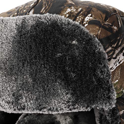 Winter Trapper Hats Ushanka Russian- Men Women Trooper Ear Flaps Hunting Face Masks Ski Snow Cold Weather - color: Camouflage Color